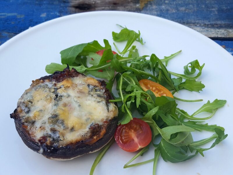 Italian-style stuffed mushroom