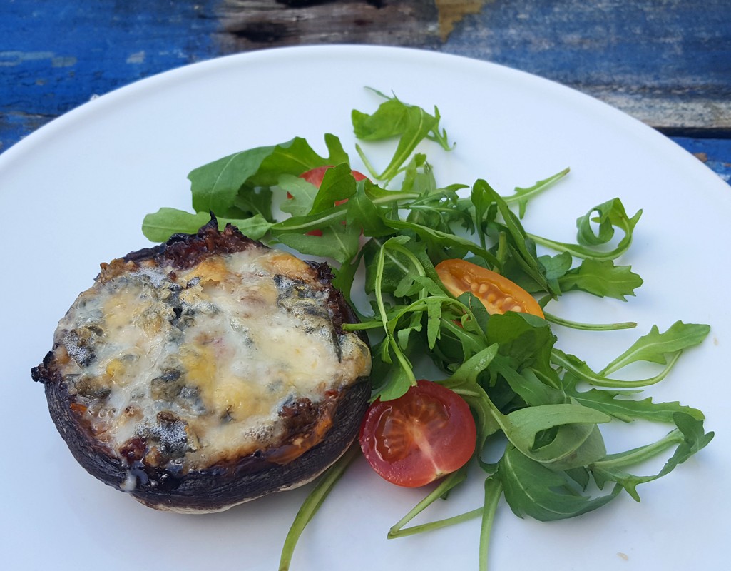 Italian-style stuffed mushroom