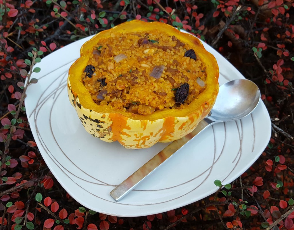 Moroccan-style Stuffed Squash