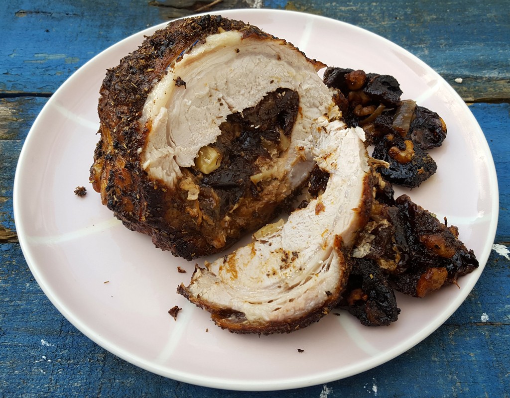 Roast Pork with Prune & Walnut Stuffing