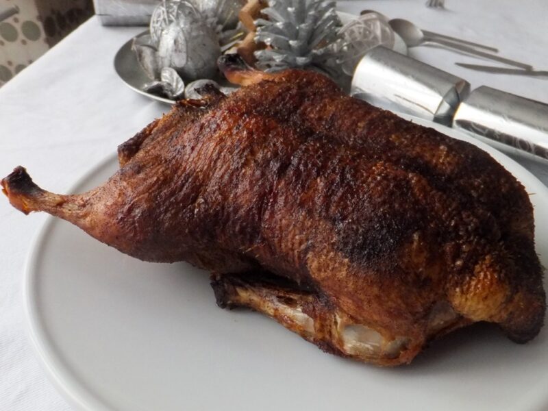 Slow-roasted duck