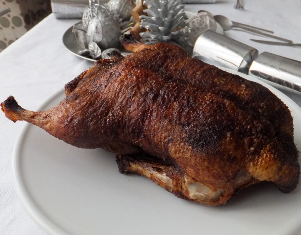 Slow-roasted duck