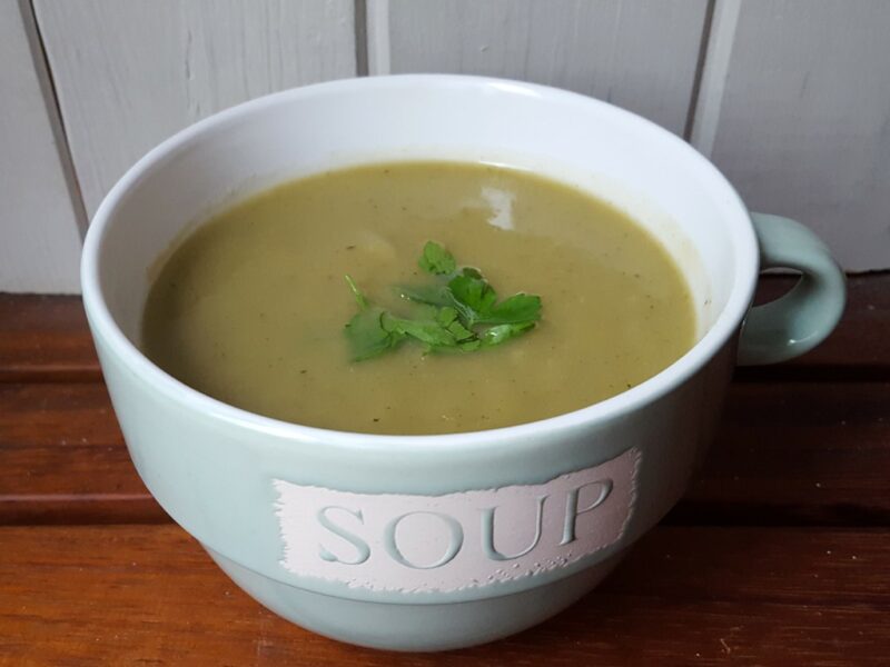 Celeriac and Broccoli Soup