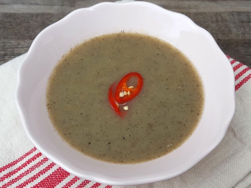 Celeriac Leek and Mushroom Soup