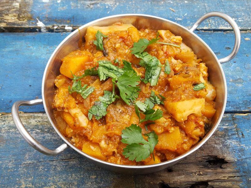 Squash and Cauliflower Curry