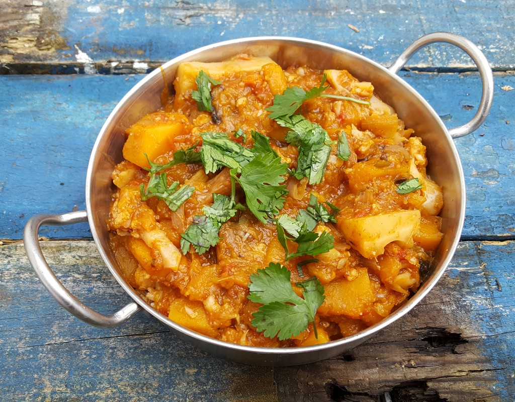 Squash and Cauliflower Curry