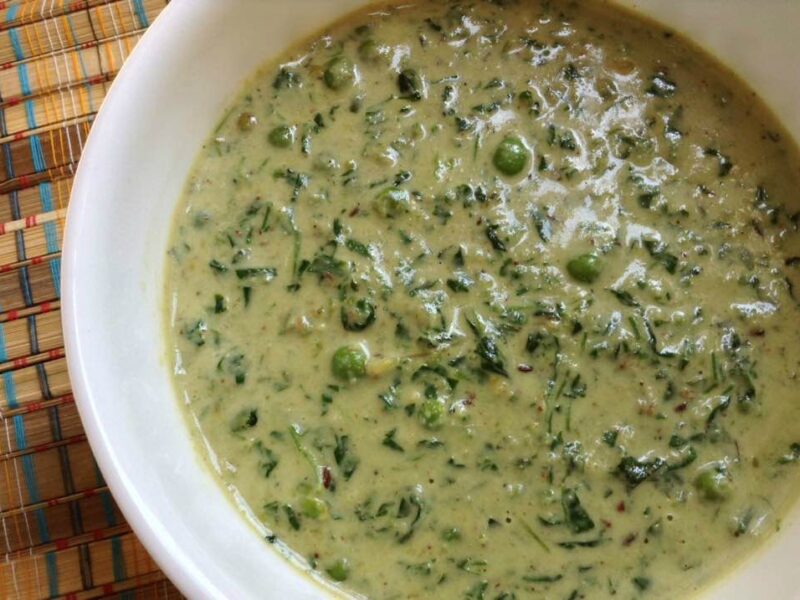 Methi matar malai