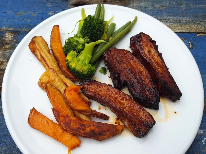 Baked Belly Pork Slices