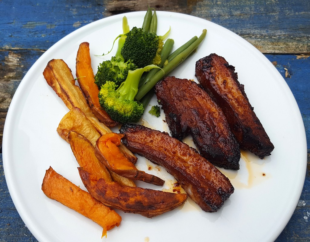 Baked Belly Pork Slices