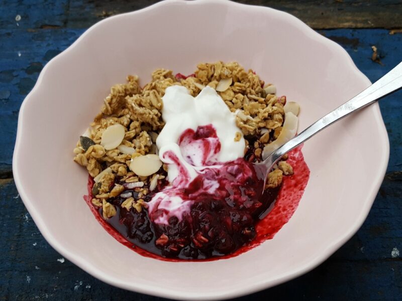 Berry crumble cheat