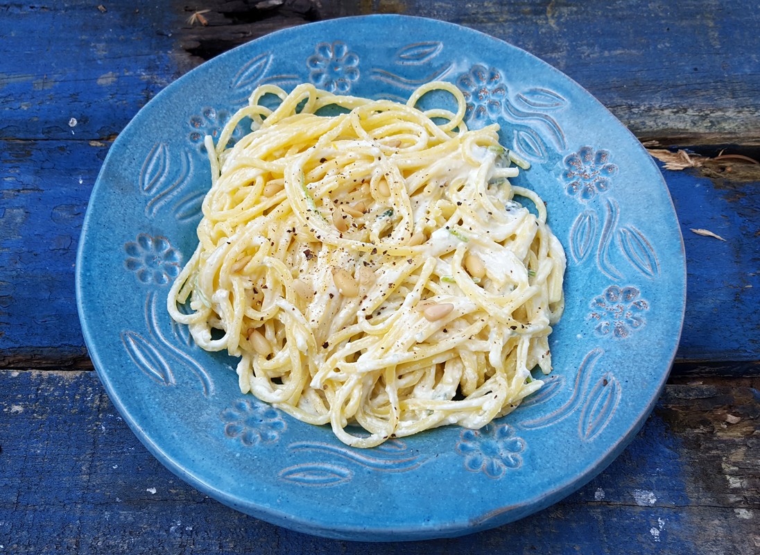 Creamy Dolcelatte spaghetti