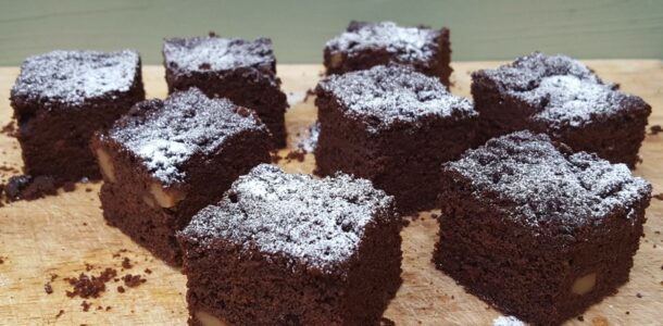  Gluten-free chestnut puree brownies