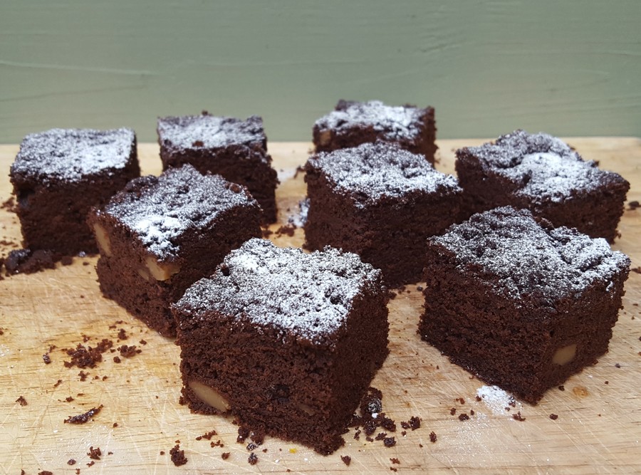  Gluten-free chestnut puree brownies