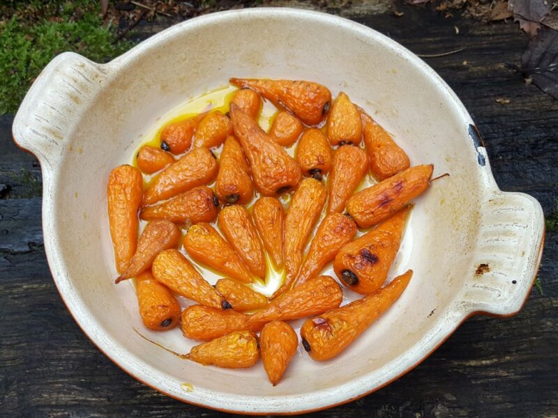 Honey roasted baby carrots