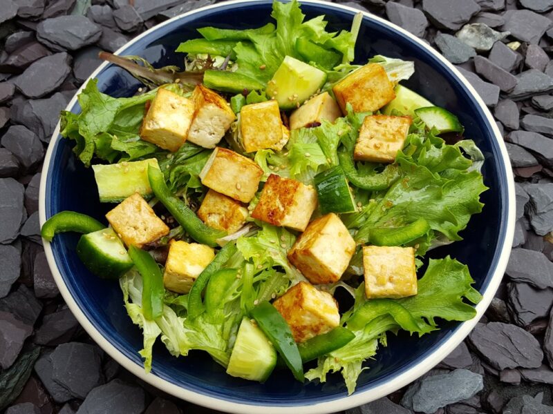 Asian-style tofu salad