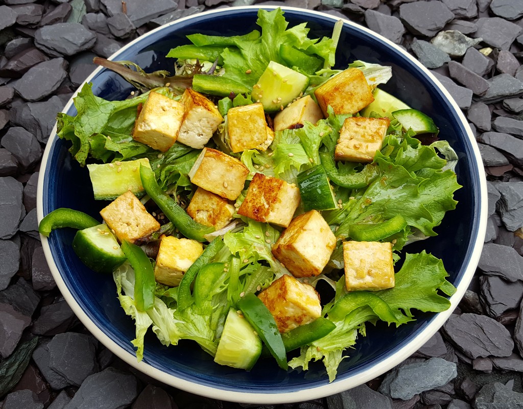 Asian-style tofu salad