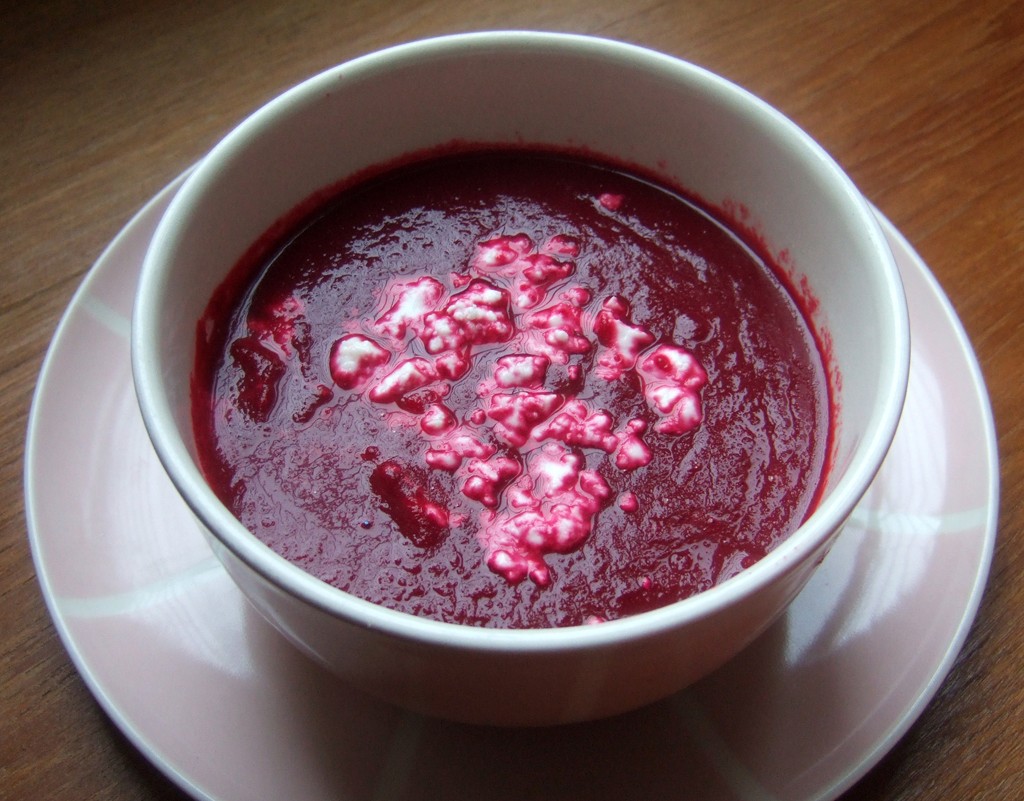 Roasted tomato beetroot and soup