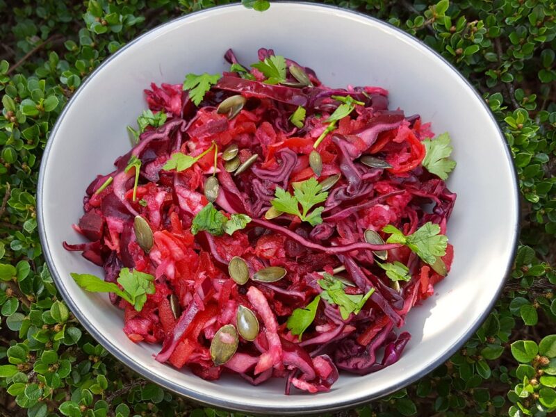 Crunchy slaw with horseradish