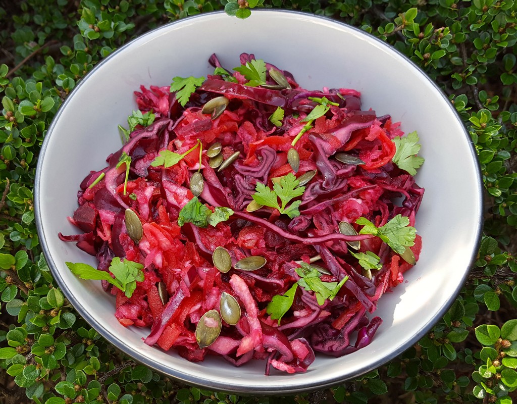 Crunchy slaw with horseradish