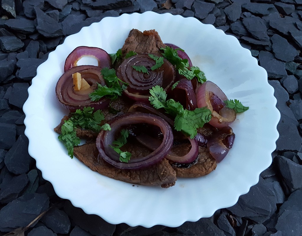 Zesty Onion and Garlic Steak