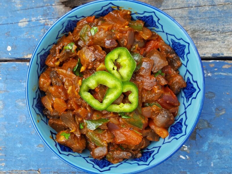 Spiced mushroom salad