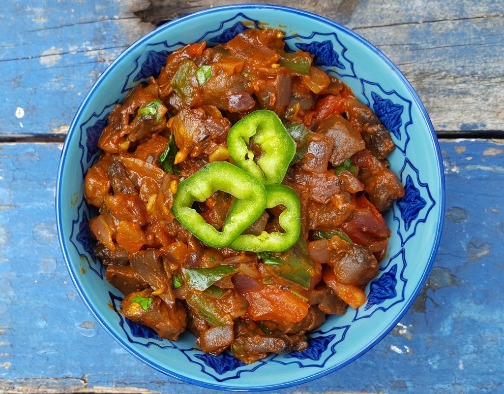 Spiced mushroom salad