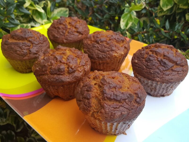 Healthy sweet potato muffins