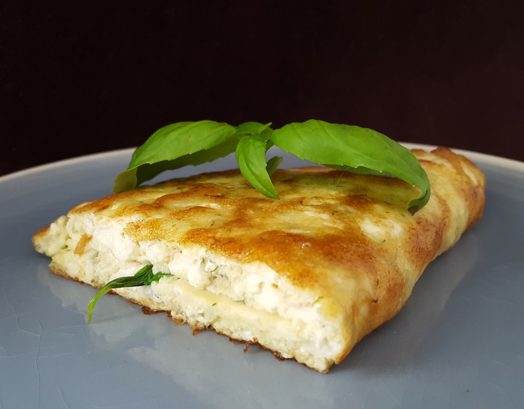 Tofu and mackerel omelette