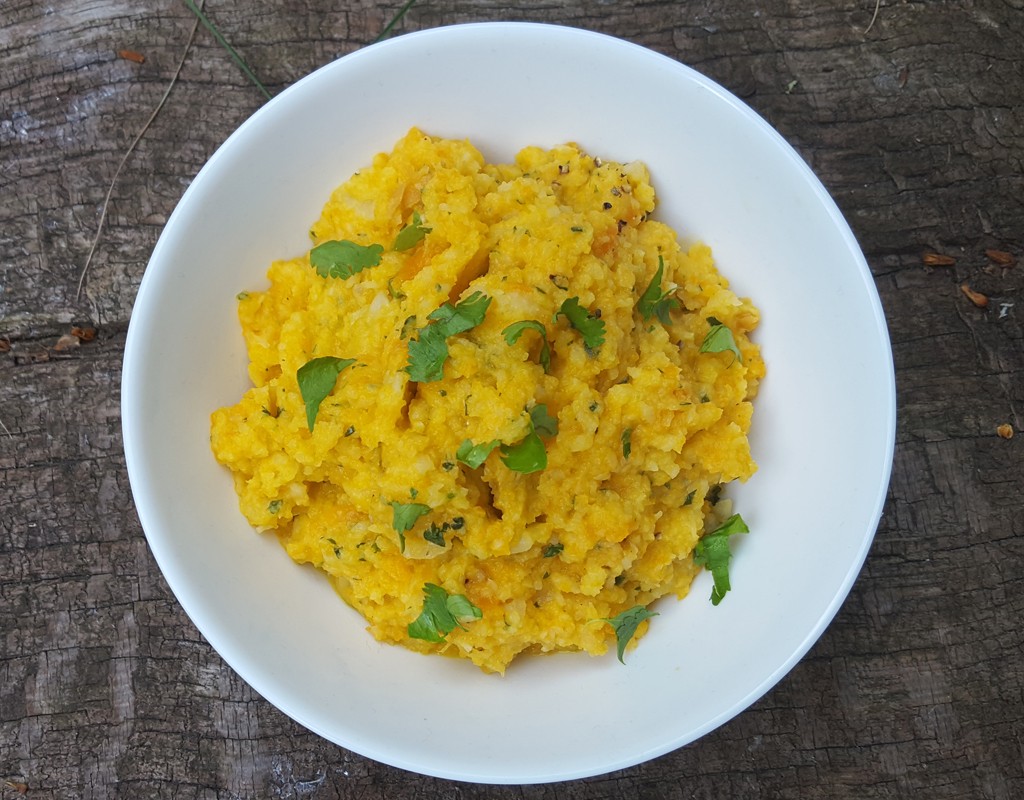 Celeriac and carrot mash