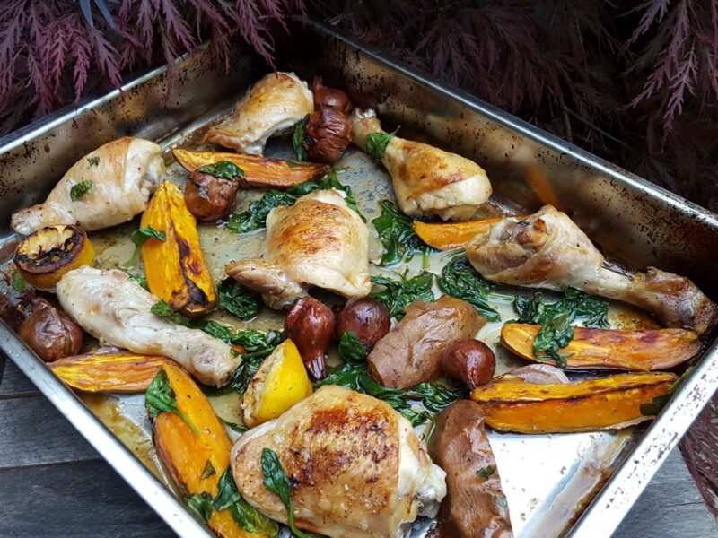 Chicken and sweet potato bake