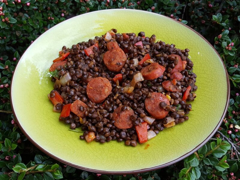 Puy lentil with chorizo