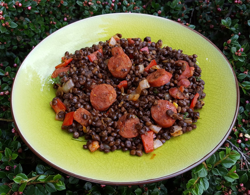 Puy lentil with chorizo