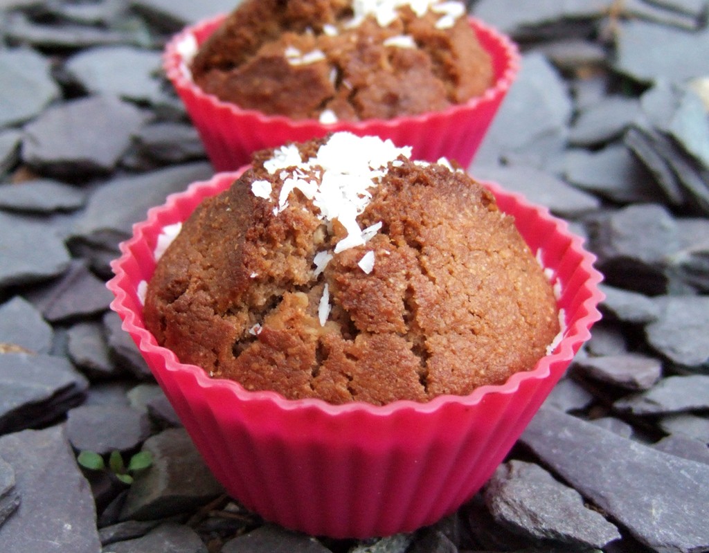 Coconut and chocolate muffin