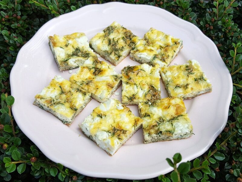 Feta and dill frittata