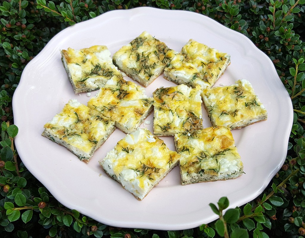 Feta and dill frittata