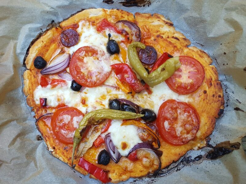 Gluten-free and yeast-free pizza