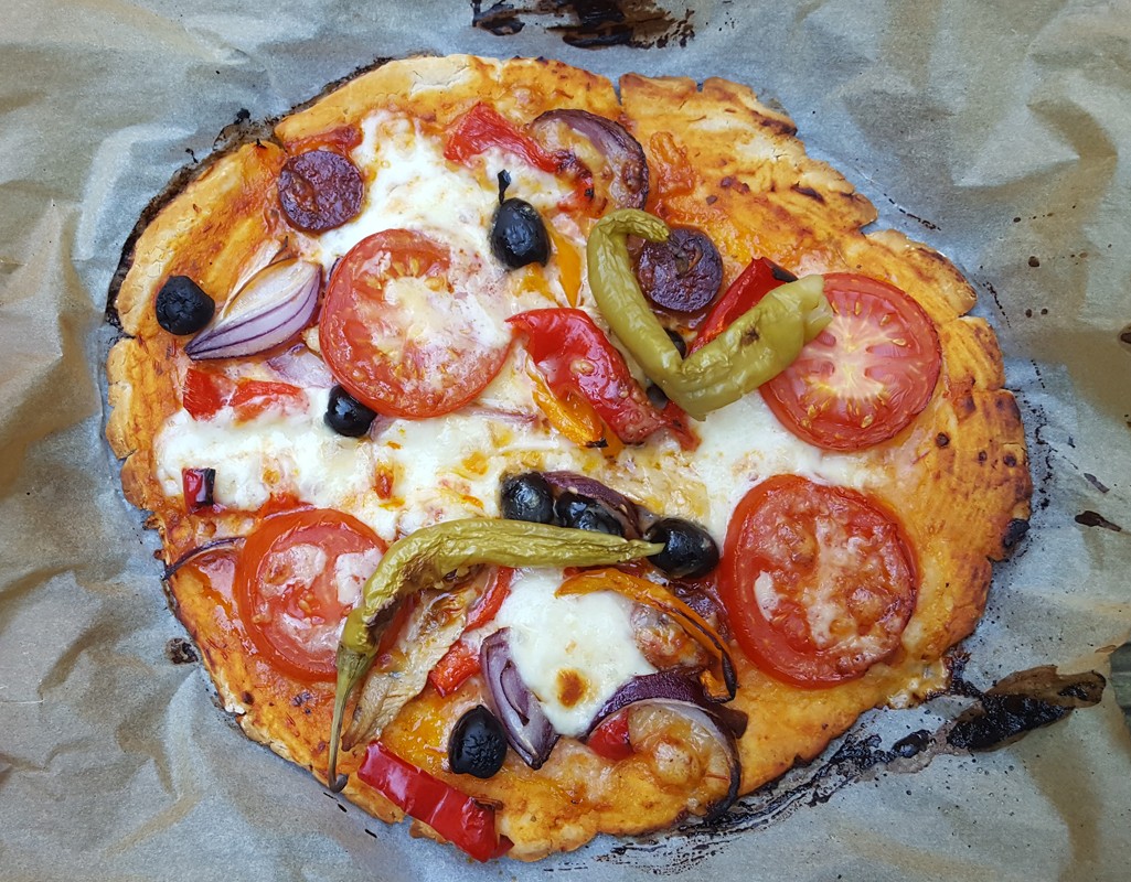 Gluten-free and yeast-free pizza