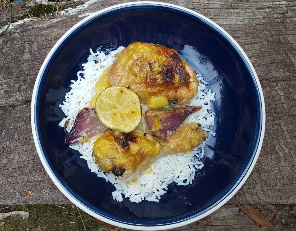 Mango and lime glazed chicken bake