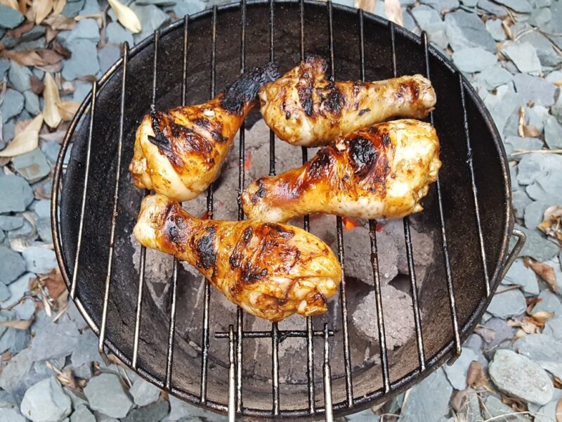 Maple-mustard BBQ chicken