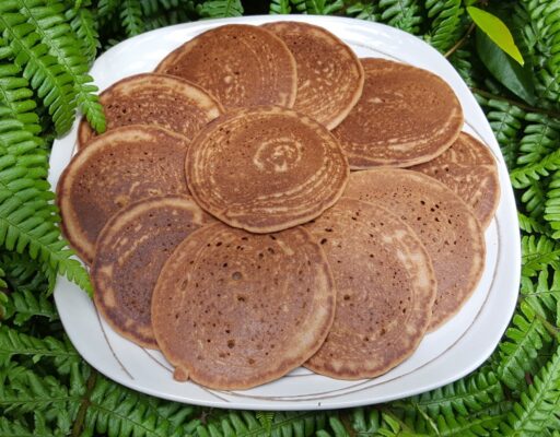 Orange and almond pancakes