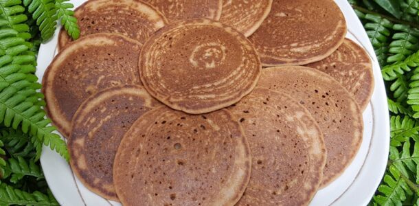 Orange and almond pancakes