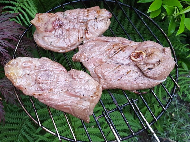 Wine marinated Lamb steaks