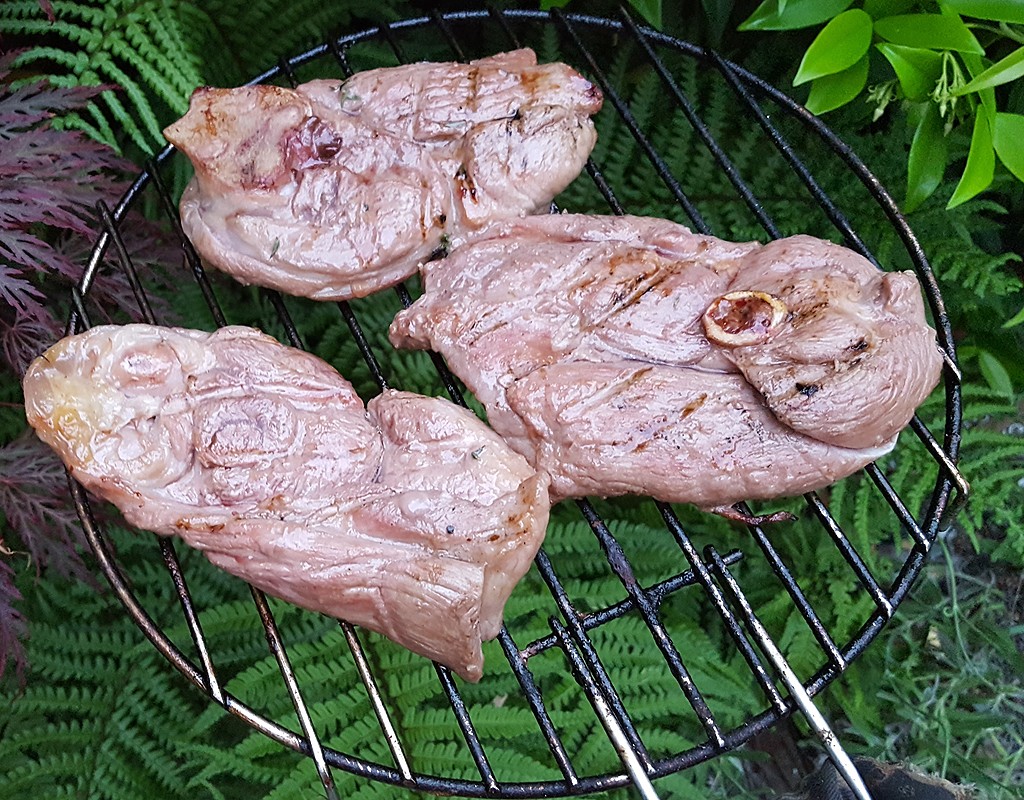 Wine marinated Lamb steaks