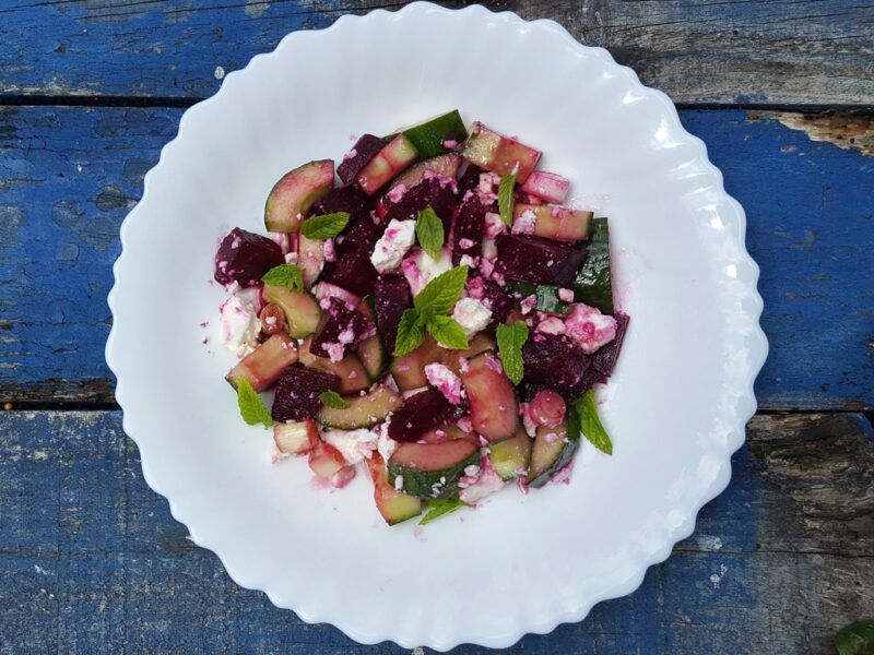 Beetroot and feta salad