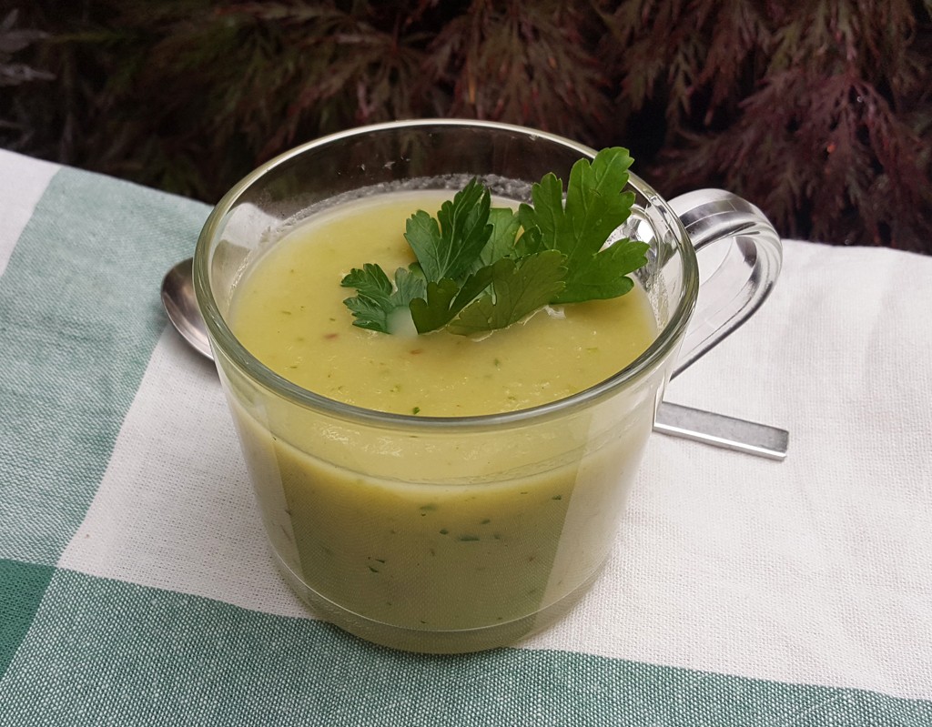 Chicory and leek soup