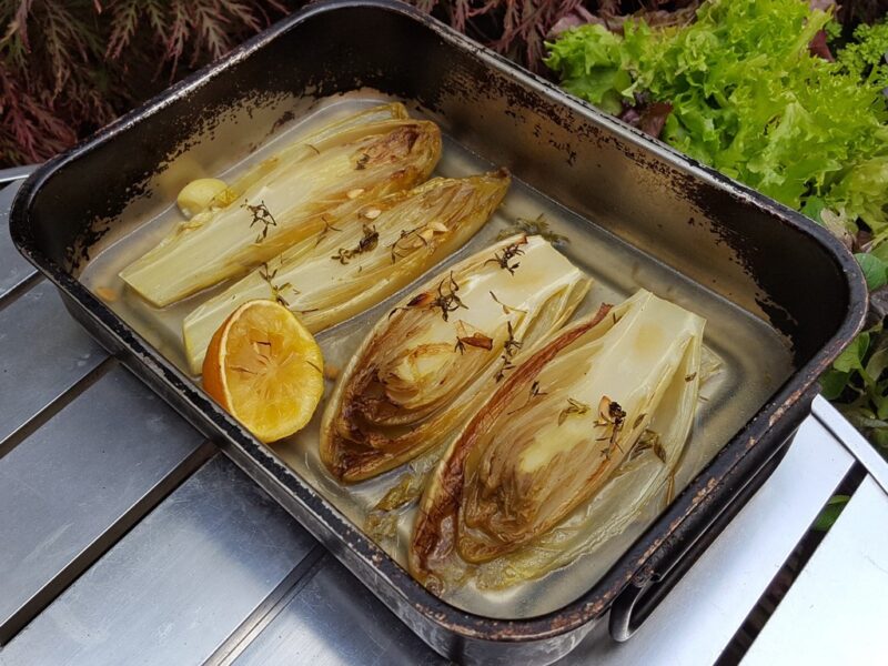 Oven-Braised chicory