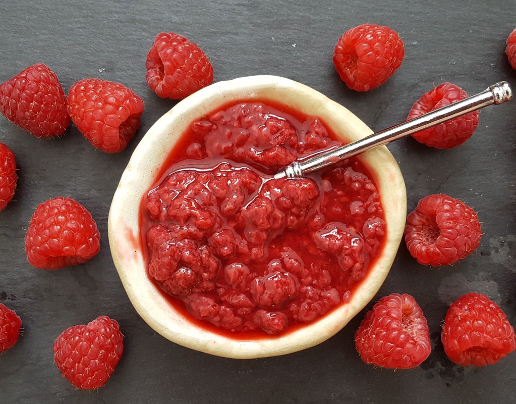 Quick raspberry jam