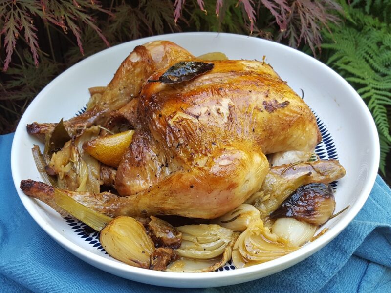 Zesty Roast Chicken with Fennel