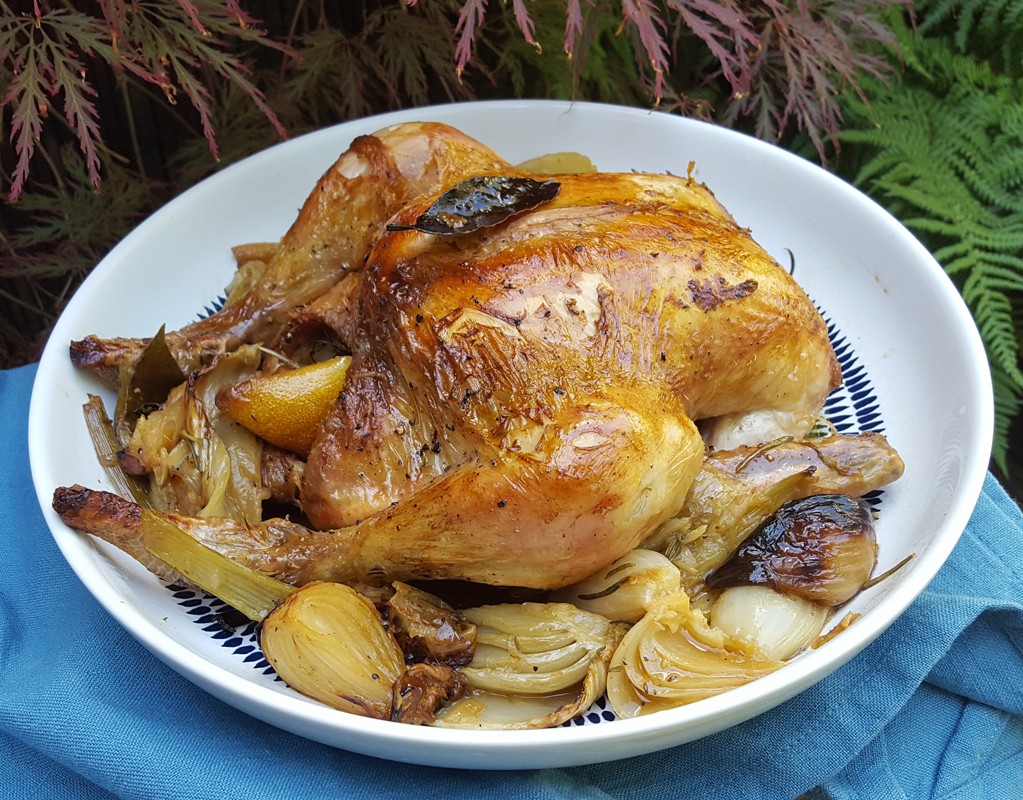 Zesty Roast Chicken with Fennel