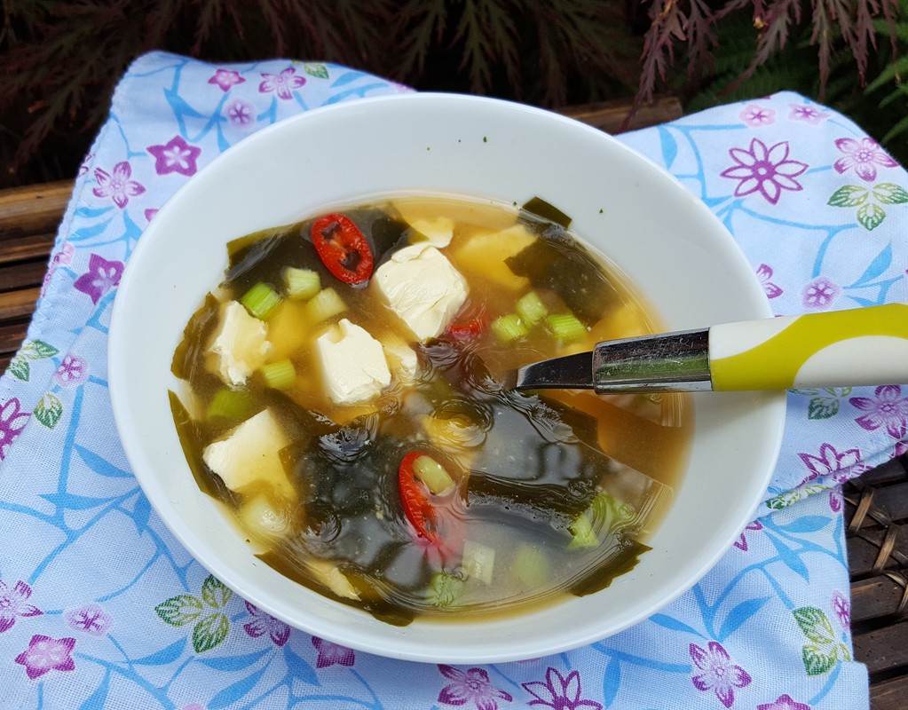 Spicy miso soup